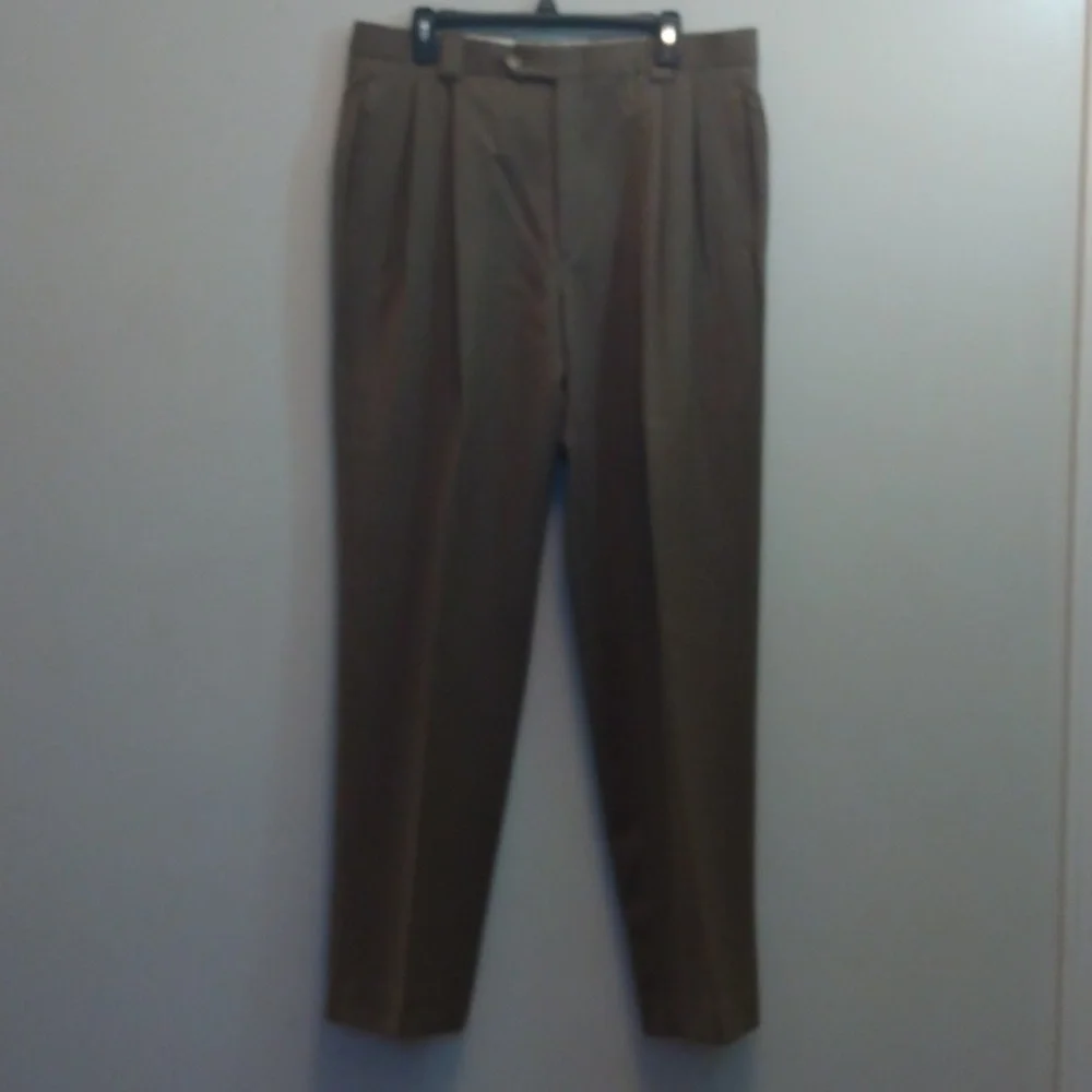 NWT Mark Shale Light Brown Wool Dress Pants  36 - 34 - Picture 3 of 13